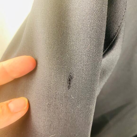 Talbot's Black Italian Wool Classic Blazer Size 14 Capsule Minimalist Timeless - Picture 9 of 9